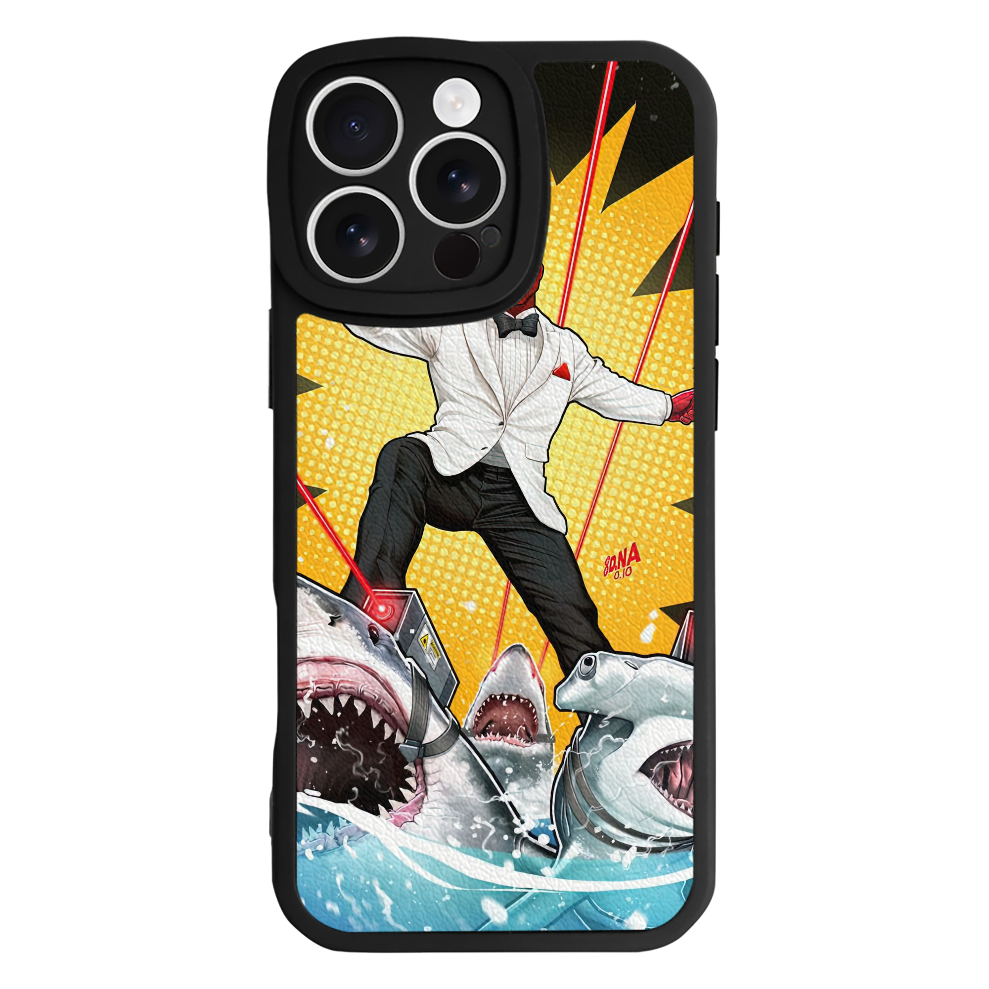 （画像用） Deadpool デッドプール 【iPhone 16シリーズ対応】シリコンスマホケース（レザー調） 材質：シリコン
